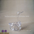 Crystal glass swan ring holder